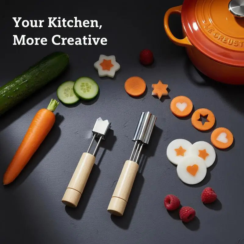 Stainless Steel Cookie Cutter Set – Star, Flower & Heart Cookie Cutter Set Nixie