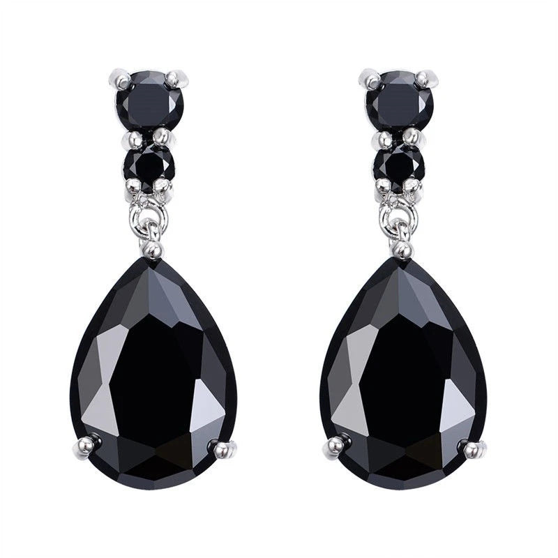 Women's Crystal Teardrop Drop Earrings – Wedding & Party Jewelry