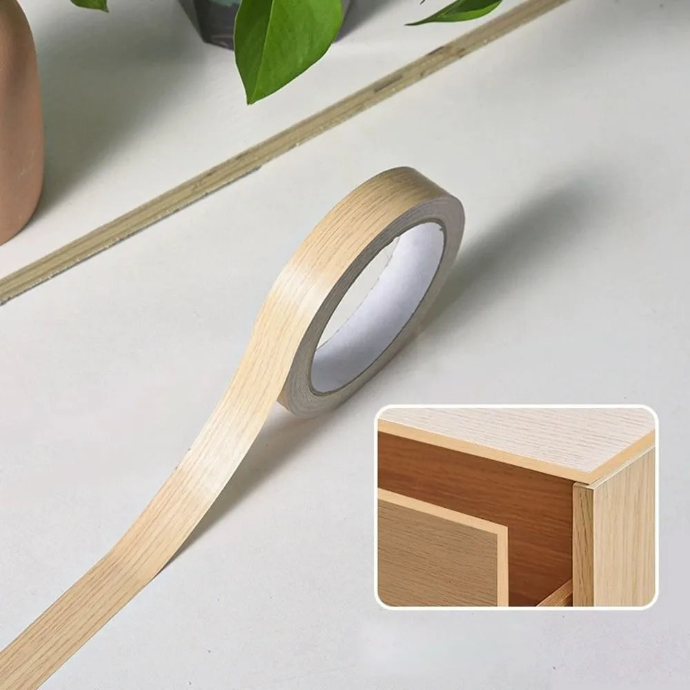 Wood Grain Edge Banding Tape 10m Self-Adhesive PVC Strip