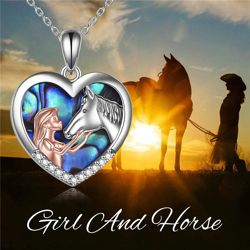 Horse Pendant Necklace | 5 Styles | Cubic Zirconia Women's Gift Pendant Necklace Nixie