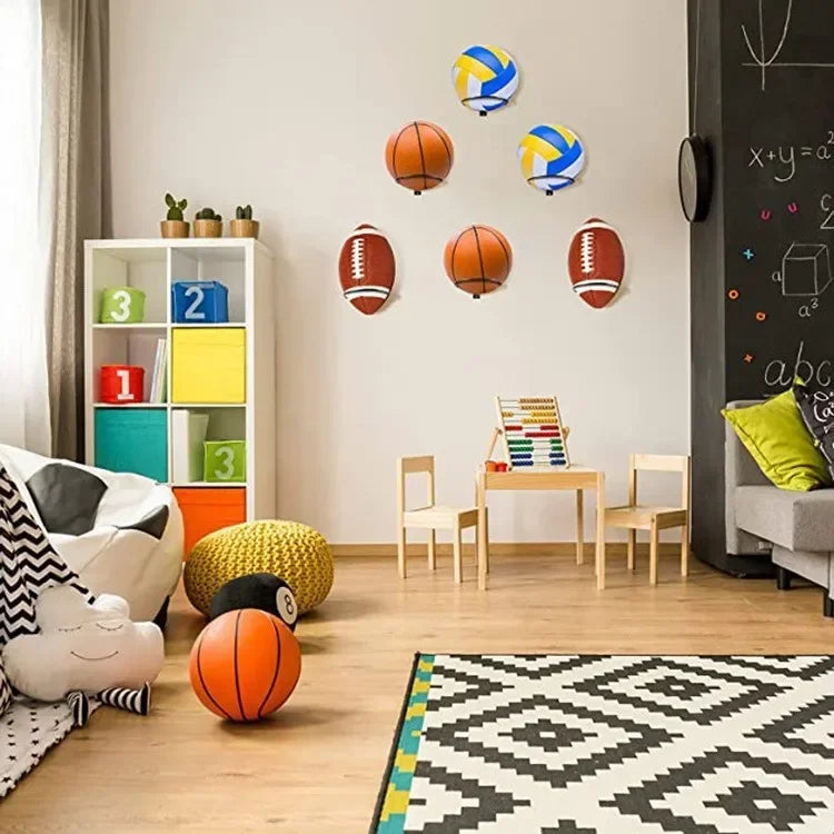 Wall Mounted Sports Ball Storage Rack – Iron Frame Holder Ball Storage Rack Nixie