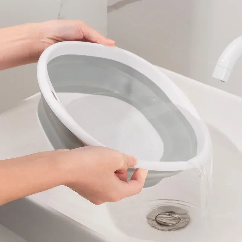 Foldable Wash Basin Portable Collapsible Bucket – S/M/L Foldable Wash Basin Nixie