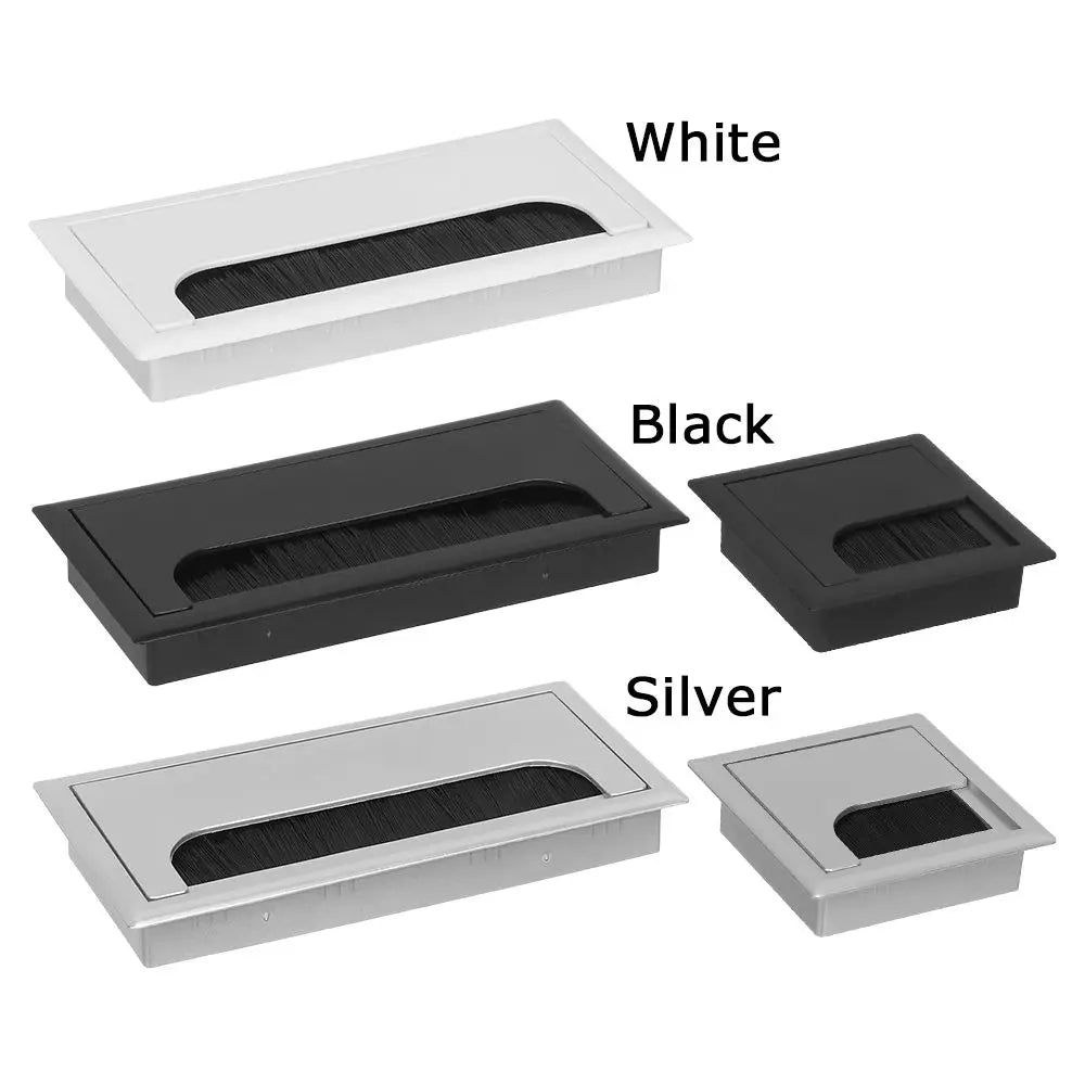 Rectangle Desk Grommet Cable Hole Cover | Wire Management Box