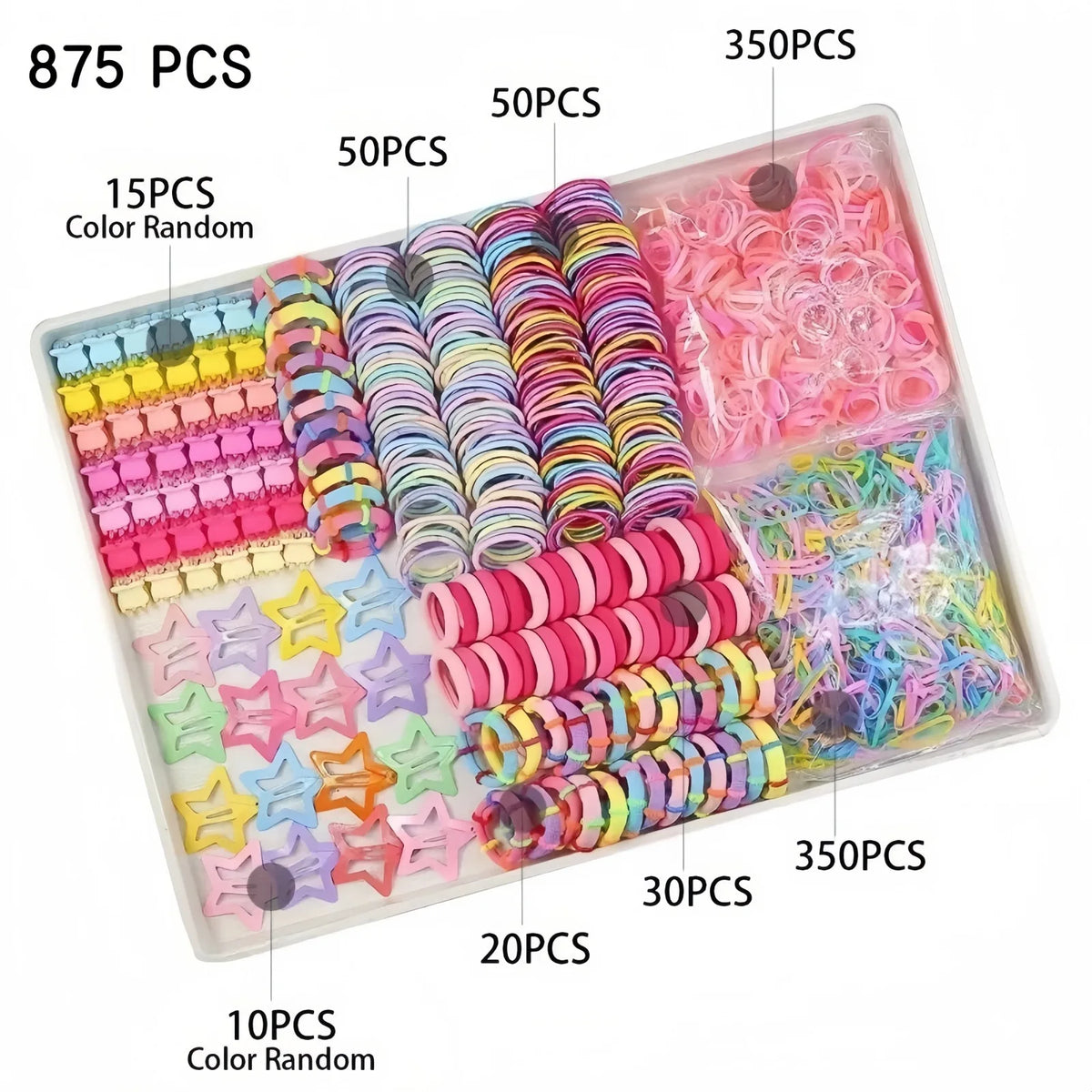 Girls' Sequin Butterfly Hair Clips Set 974 Pcs – BB Hairpins Kids Hair Clips Nixie 21-875Pcs No Box Bag