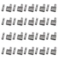 20-Piece Metal Zipper Sliders – Gold Silver Bronze Black #5 Zipper Sliders Set Nixie Black