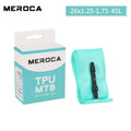 MEROCA TPU MTB Inner Tube 26/27.5/29" Ultralight Presta Valve Bike Inner Tube Nixie 26in 1.25-1.75 45MM 45mm