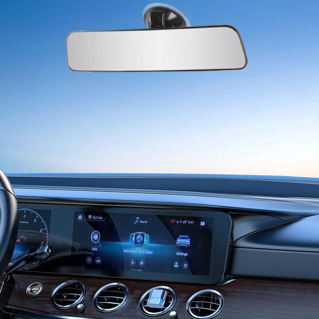 Wide-Angle Suction Cup Interior Rear View Mirror – Cars & Trucks Interior Car Mirror Nixie