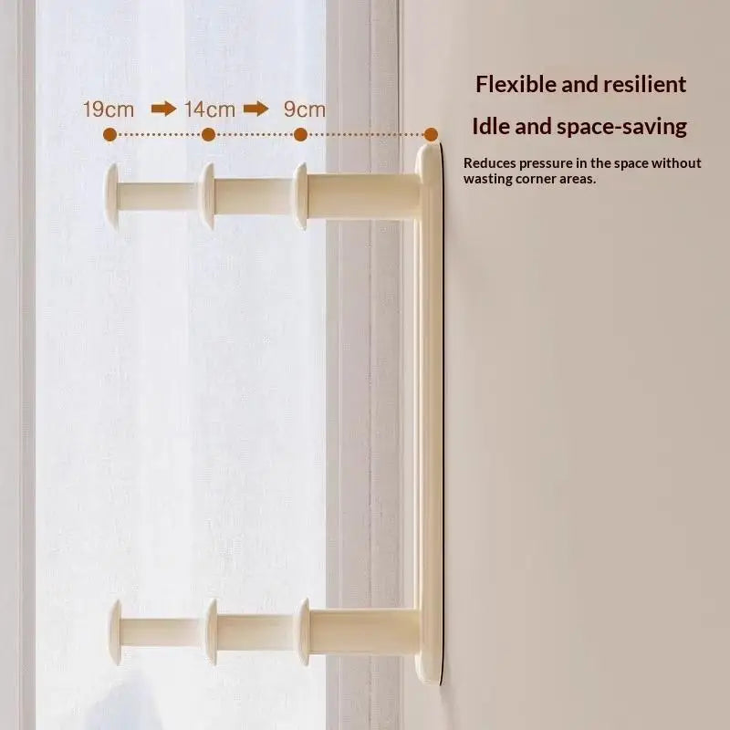Wall Mounted Hanger Rack – No-Drill Double Layer Organizer
