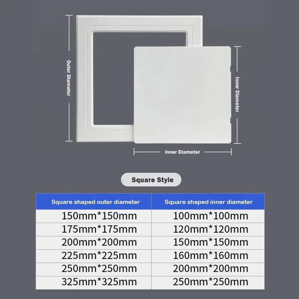 Self-Adhesive Hinged Access Panel Hatch Door – Wall & Ceiling