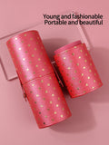 PU Leather Makeup Brush Holder – Large Capacity Travel Organizer Makeup Brush Organizer Nixie Red