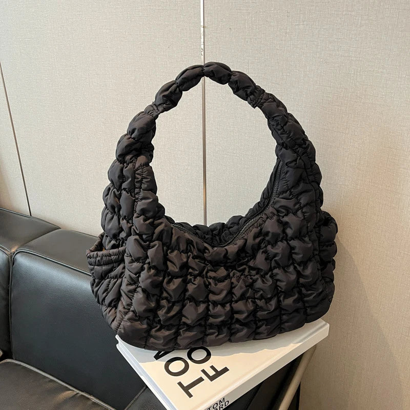 Puff Pleated Cloud Bag – Women's Large Crossbody Shoulder Bag Women's Crossbody Bag Nixie