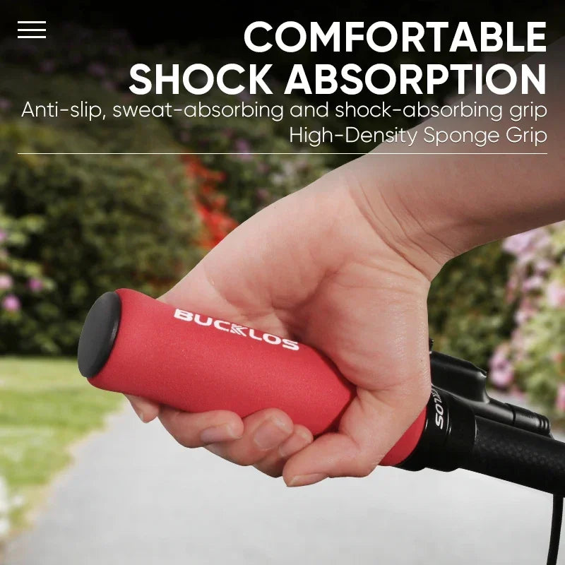 BUCKLOS MTB Bike Grips – Soft Sponge Handlebar Covers MTB Handlebar Grips Nixie