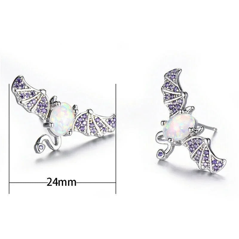 Simulated Opal Crystal Stud Earrings – Zinc Alloy Fashion Jewelry Stud Earrings Nixie