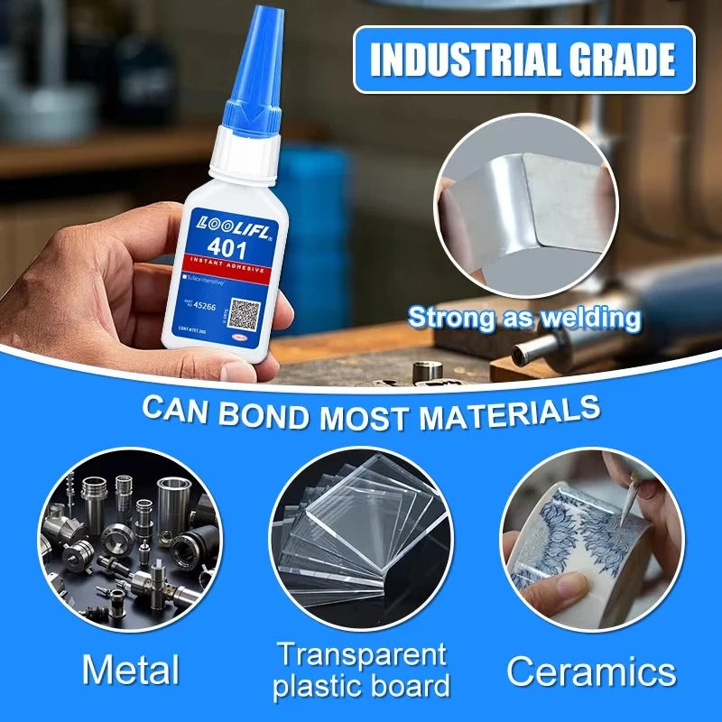 Nixie Super Glue 20ml – Fast Dry, Bonds Metal Glass Resin Instant Super Glue Nixie