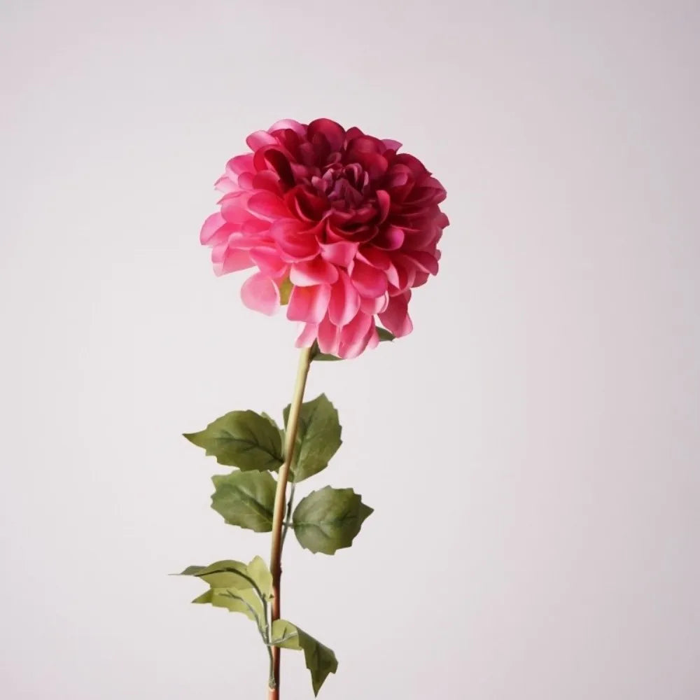 Silk Artificial Dahlia Flowers Pink Faux Floral Bouquet Decor Artificial Silk Flowers Nixie Purple