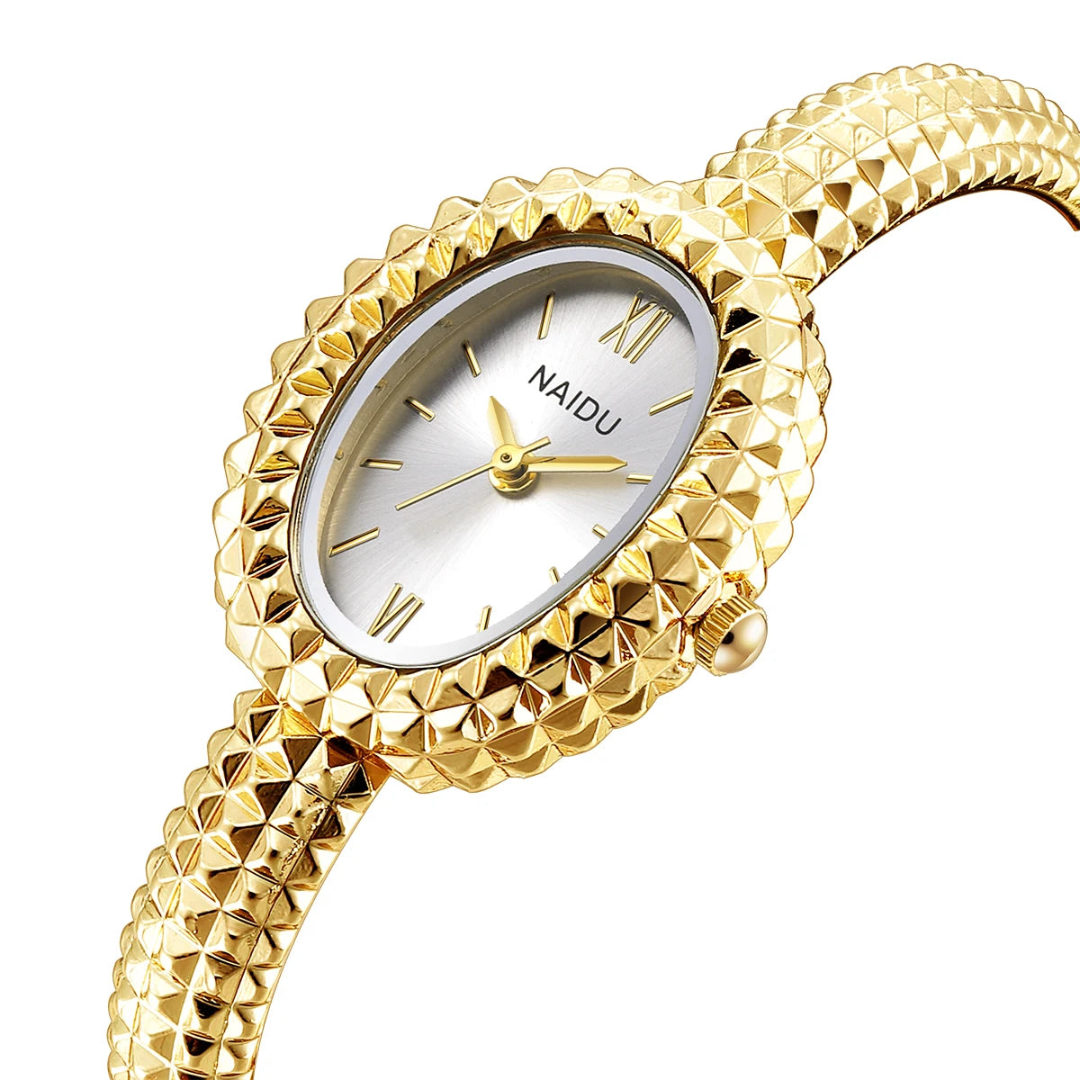 Women's Vintage Gold Bracelet Quartz Watch | Roman Numeral Dial