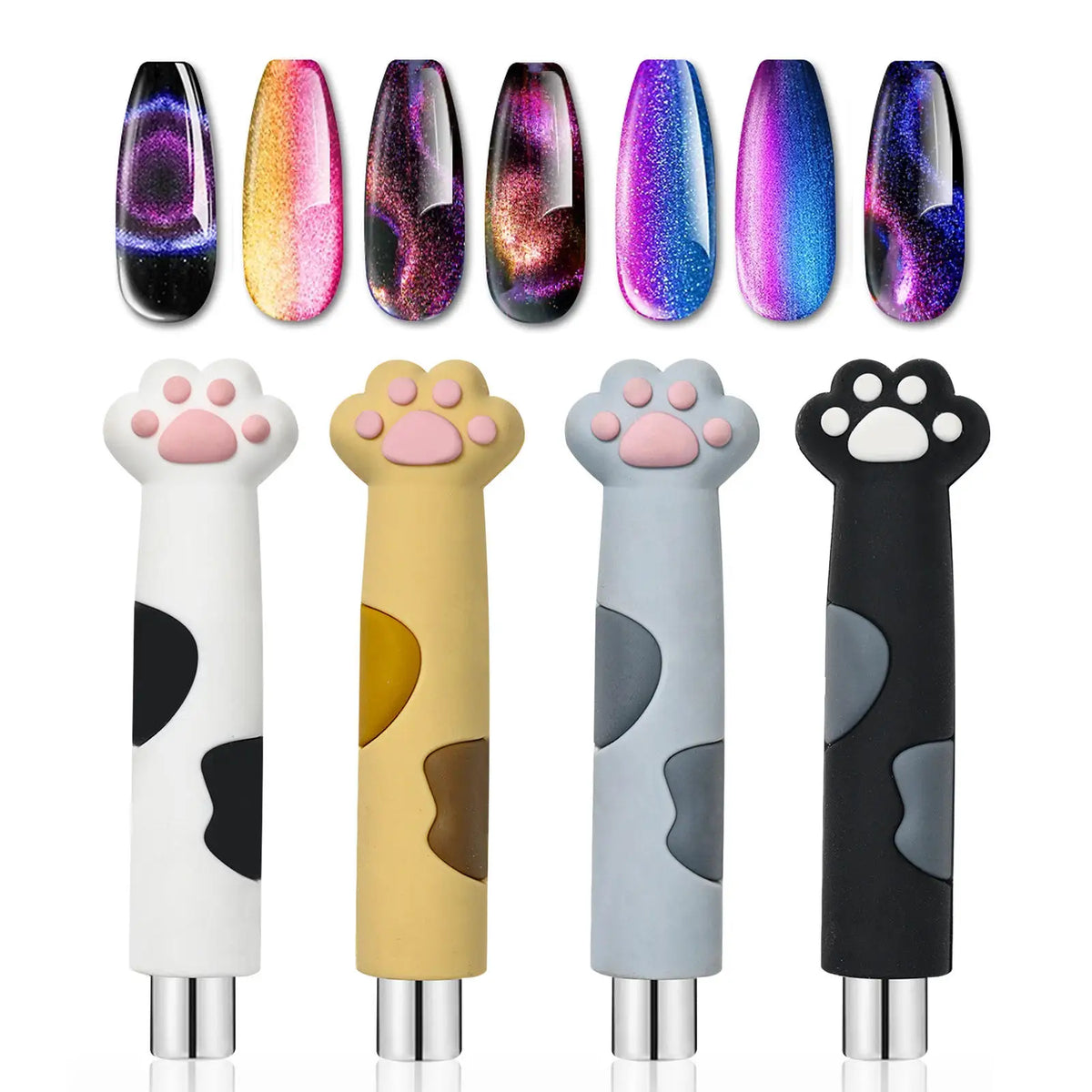 Cat Paw Nail Magnet Set for Cat Eye Gel Polish | Salon Tool Nail Art Magnet Nixie