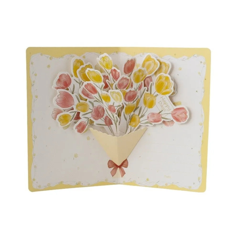 3D Pop-Up Flower Greeting Card – Handmade Valentine's Day Card 3D Greeting Card Nixie