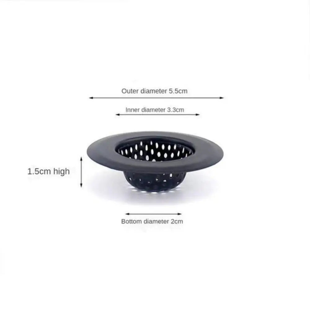 Stainless Steel Sink Strainer Black Drain Filter – Anti-Clog Mesh Sink Drain Strainer Nixie XS