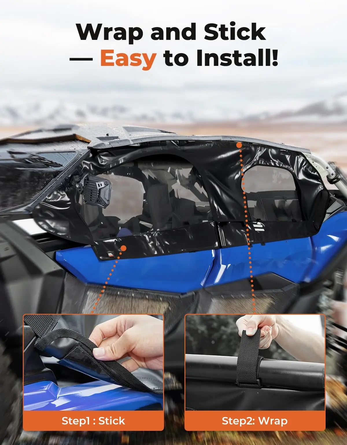 Soft Upper Doors Cab Enclosure – Can-Am Maverick X3 MAX 2017–2026 UTV Soft Door Set Nixie