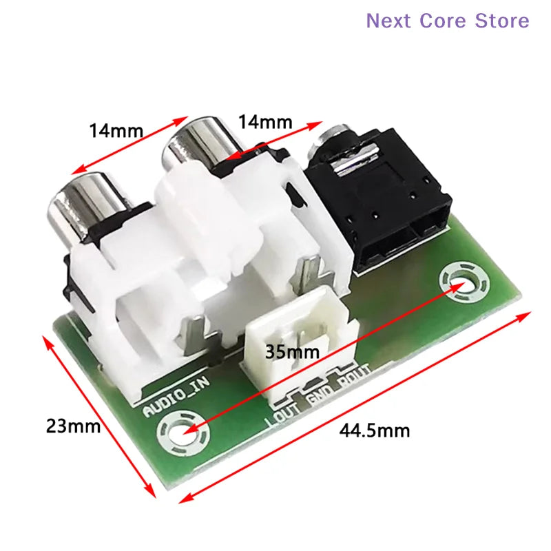 3.5mm Dual AV to XH2.54-3P Audio Adapter Board | Nixie Audio Adapter Board Nixie