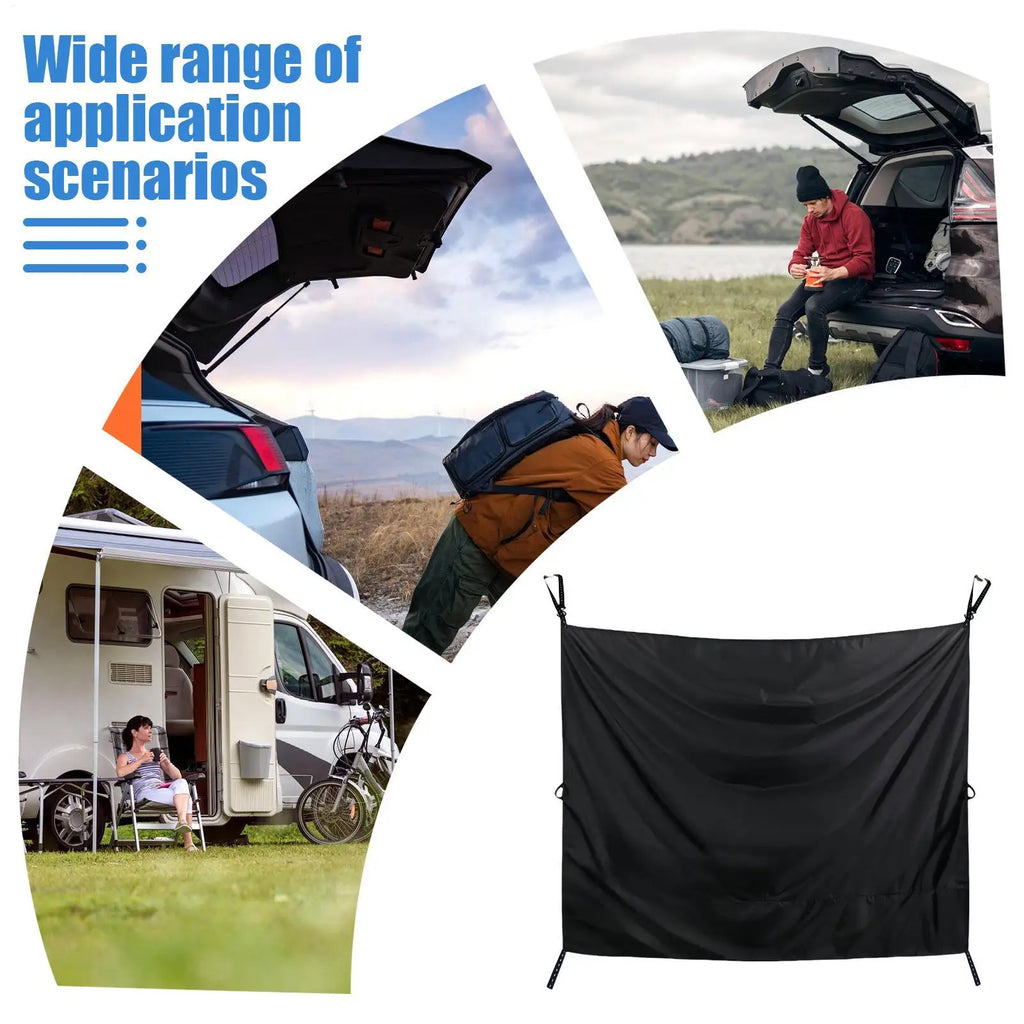 Camper Van Rear Door Curtain Cover – Waterproof UV Shade Vehicle Door Curtain Nixie