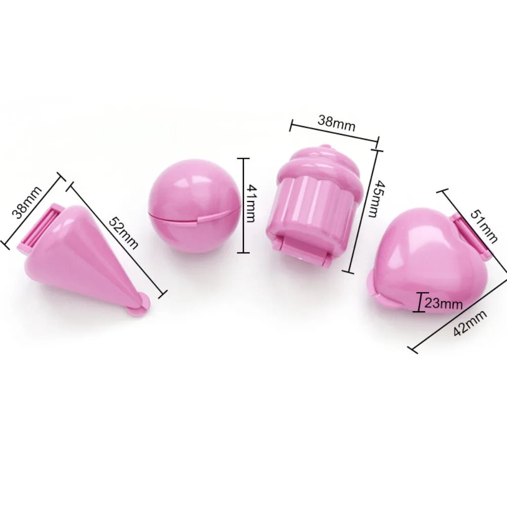 Lollipop & Cake Pop Molds – 4 Shapes: Round, Heart, Cone, Cupcake Baking Mold Set Nixie
