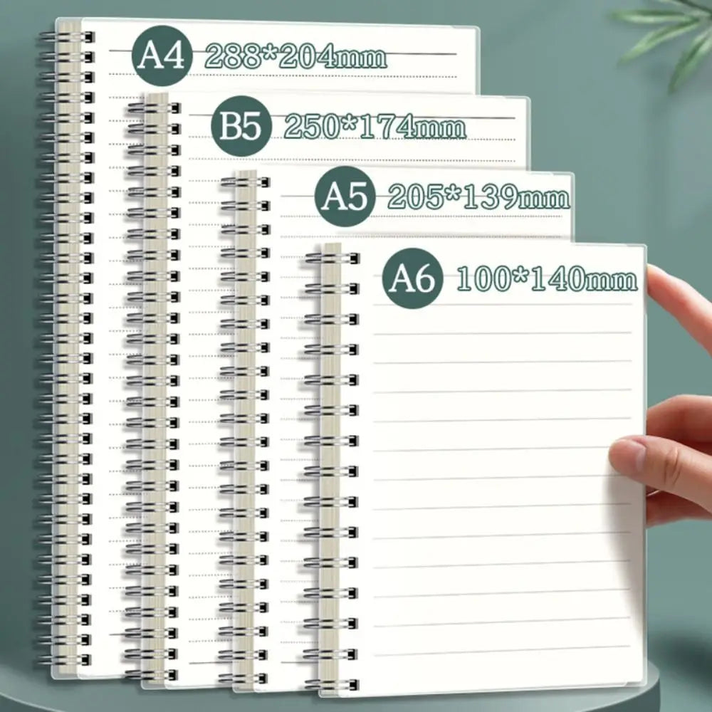 Spiral Coil Notebook A4/A5/A6/B5 – Grid, Blank & Lined
