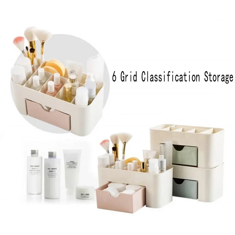 Makeup & Jewelry Storage Box with Drawer | Nixie Organizer Cosmetic Storage Box Nixie