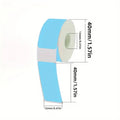 Colorful Label Maker Paper 12mm×40mm – 160 Labels/Roll Label Maker Paper Nixie Blue