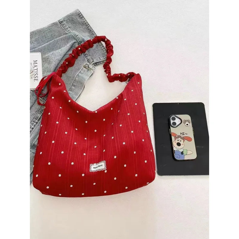Women's Chiffon Polka Dot Crossbody Bag | Korean Style Tote Crossbody Shoulder Bag Nixie