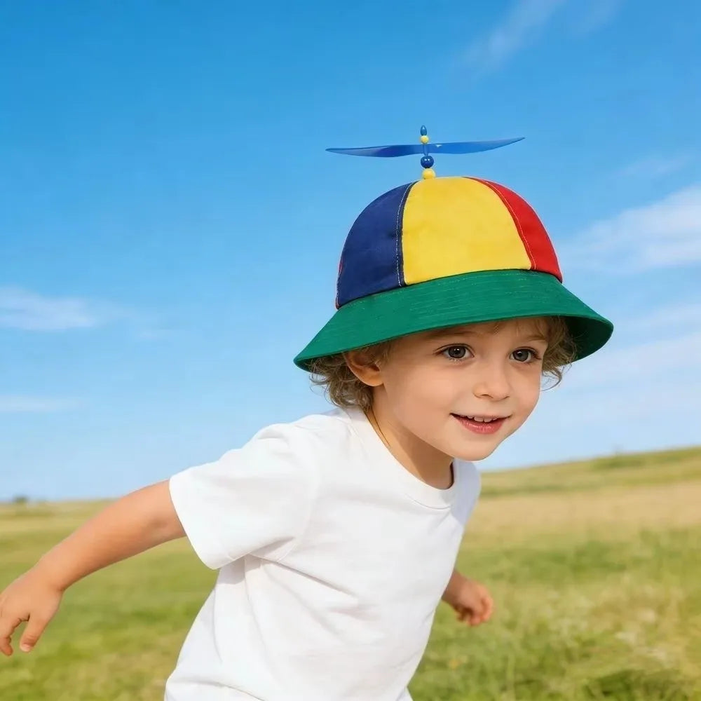 Rainbow Windmill Bucket Hat – Wide Brim Sun Hat Adults & Kids Sun Hat Nixie