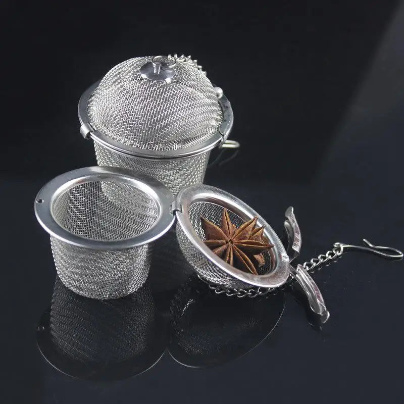 Stainless Steel Tea Ball Infuser – Mesh Spice & Herb Strainer