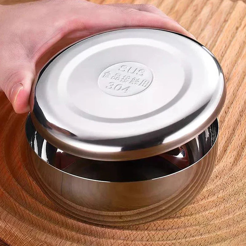 Stainless Steel Rice Bowl with Lid – Korean Style Kids Bowl Rice Bowl with Lid Nixie