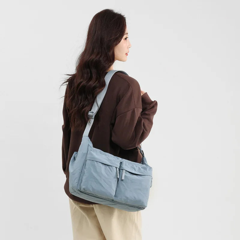 Unisex Waterproof Nylon Crossbody Shoulder Bag Multi-Pocket Crossbody Shoulder Bag Nixie