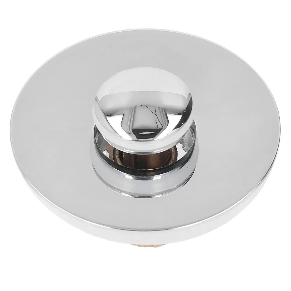 Push Button Sink Drain Stopper – Brass & Stainless Steel