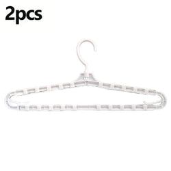 2PCS Telescopic Pull-Out Hanger 360° Rotatable Closet Drying Rack
