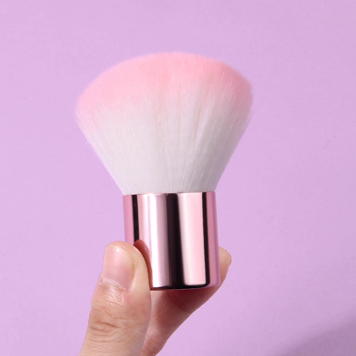 Mushroom Nail Dust Brush – Soft Manicure & Gel Polish Cleaner Nail Dust Brush Nixie Pink