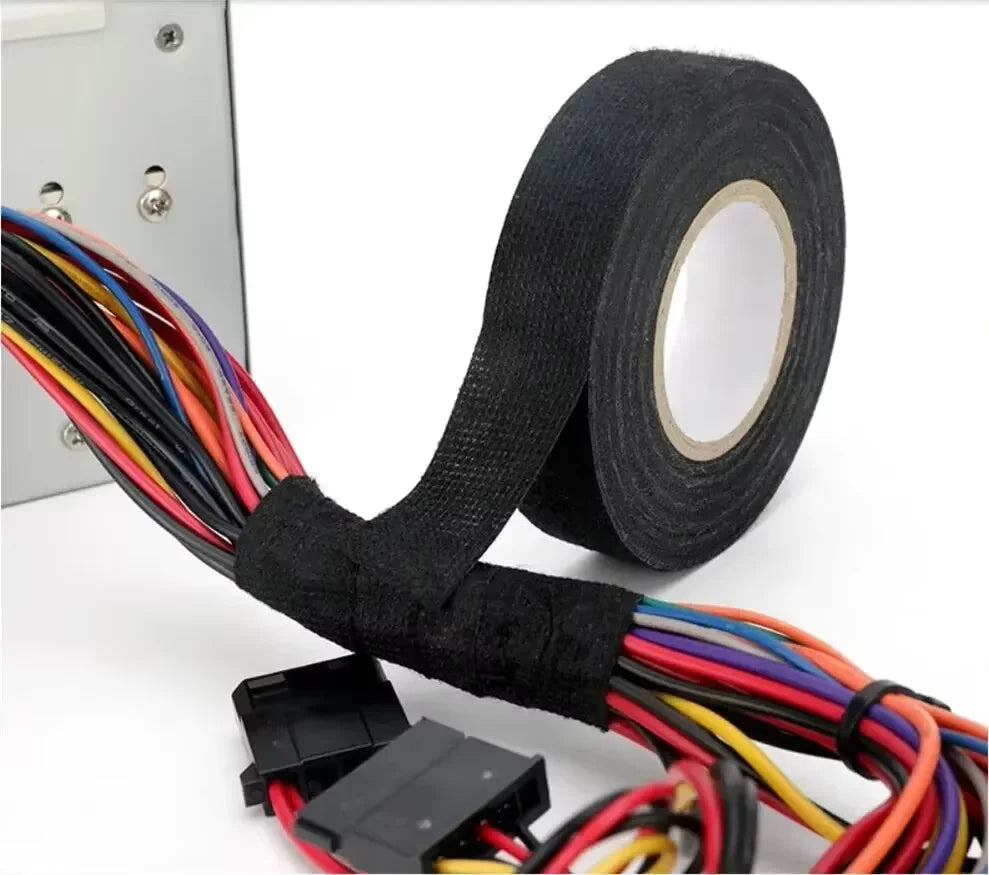 Velvet Car Wiring Harness Tape 9–25mm x 10m | Noise Reduction