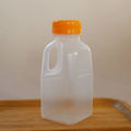 Transparent Kids Water Bottle 320ml BPA-Free Plastic with Lid Kids Water Bottle Nixie Orange