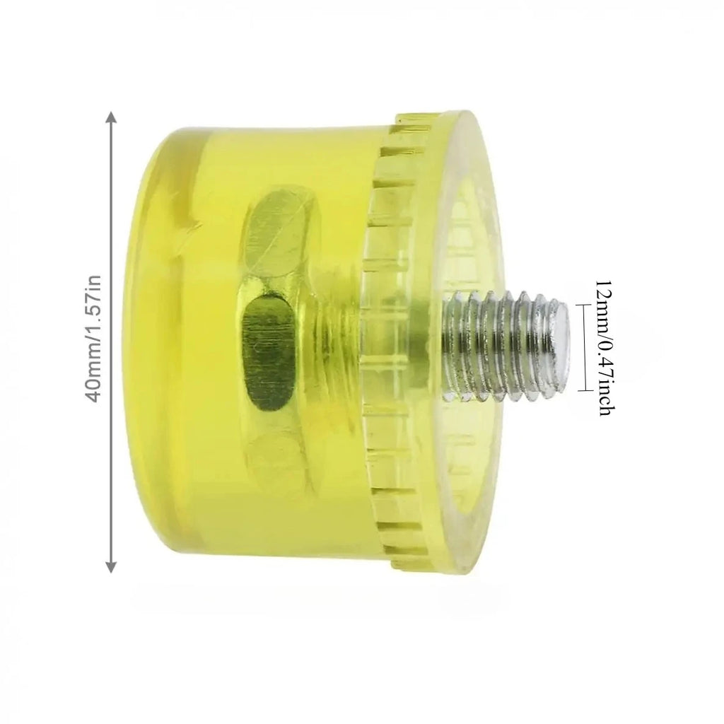 Rubber Mallet Head Replacement 30/35/40mm Double-Faced Nylon Cap Mallet Head Replacement Nixie 40mm