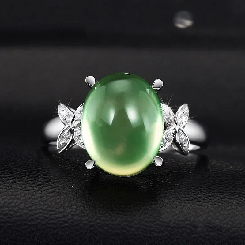 Women's Vintage Silver Butterfly Cat Eye Ring | Sizes 6–10 Fashion Ring Nixie