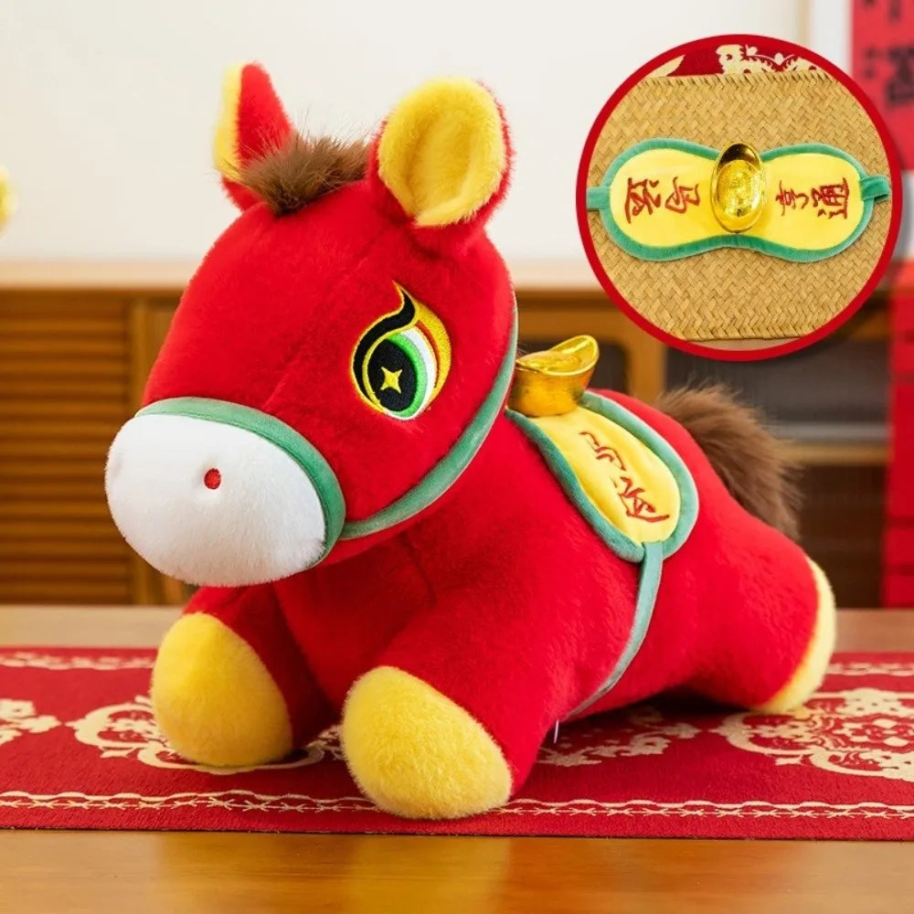 Chinese Zodiac Horse Plush Doll 20cm – Lunar New Year Gift