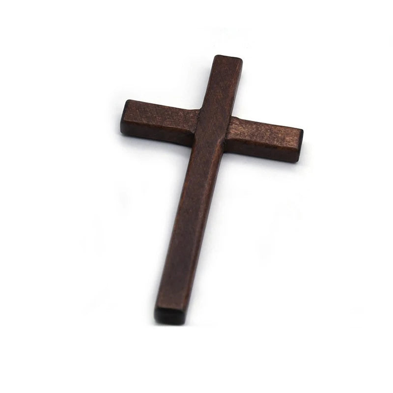 Wooden Wall Cross 12cm Hanging Crucifix – 2 Colors