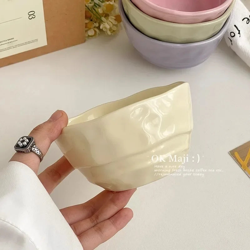 Cute Ceramic Bowl – Nordic Rice, Salad & Breakfast Bowl Ceramic Dining Bowl Nixie