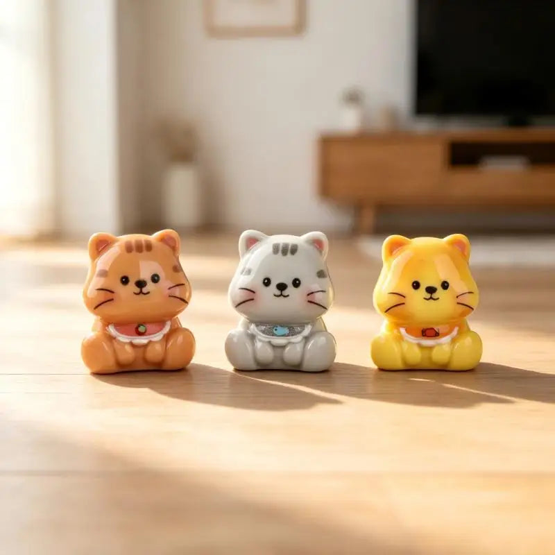 Mini Cat Figurines 6-Piece Set – Kitten Home & Desk Decor Mini Cat Figurines Nixie