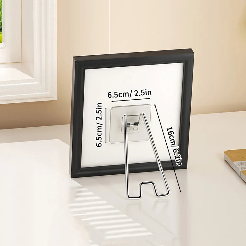 No-Drill Metal Photo Frame Stand Desktop Display Bracket