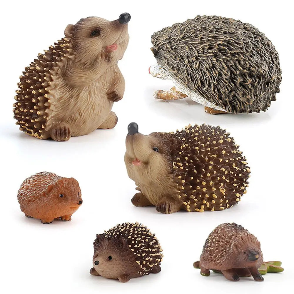 Hedgehog Animal Figurine – Miniature Wildlife Toy & Home Decor Animal Figurine Nixie
