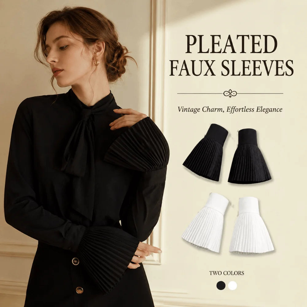 Ruffled Detachable Chiffon Cuffs – Flared Fake Sleeves, 1 Pair Detachable Sleeve Cuffs Nixie