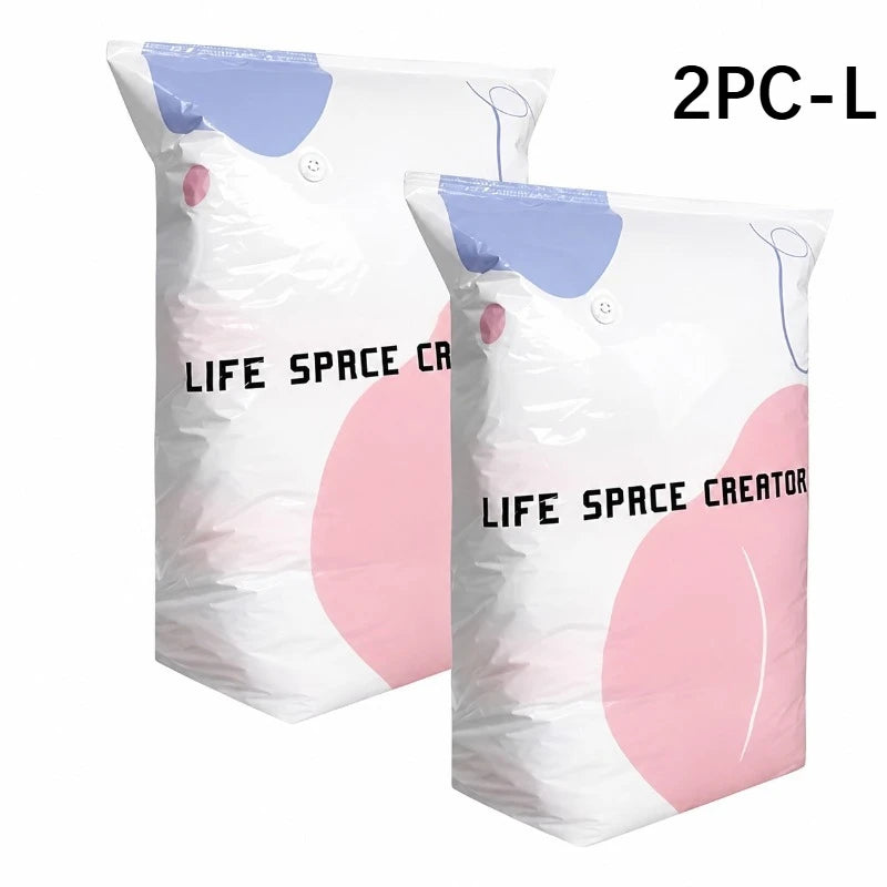 2-Pack Thickened Vacuum Storage Bags – Space Saver for Quilts Vacuum Storage Bags Nixie 2 PCS-L